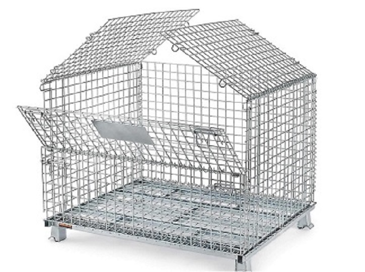 折疊式倉儲籠有存放物品容量固定、堆放整潔